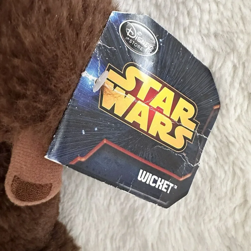 Disney Store Star Wars Wicket Ewok Plush 13” Stamped Stuffed Bear Toy Tags